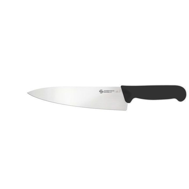 Ambrogio Sanelli Supra Chef Knife With Smooth Semi Polished Blade Finishing, 9.25 In