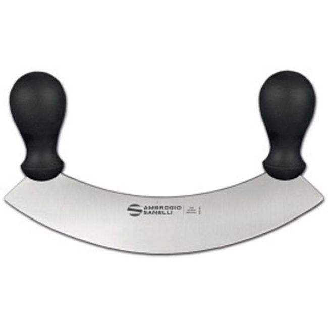 Ambrogio Sanelli Couteau À Hacher Supra À Lame Simple Avec Finition Semi-polie, 9,75 Po