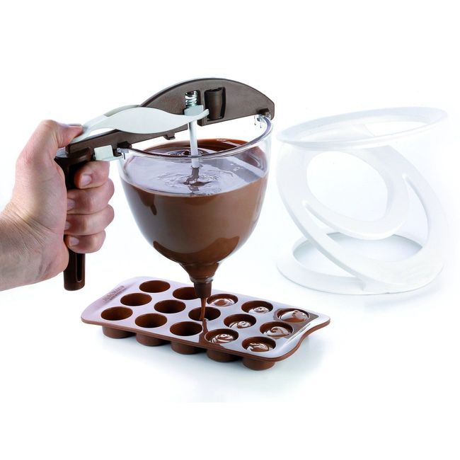 Silikomart Chocolate Dispensing Funnel, 27 Oz Capacity