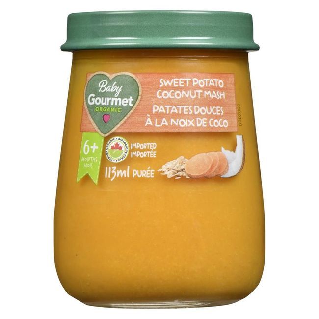 Baby Gourmet Purée De Patates Douces Et De Noix De Coco Biologique, Pot De 113 Ml -- 10 Par Boîte