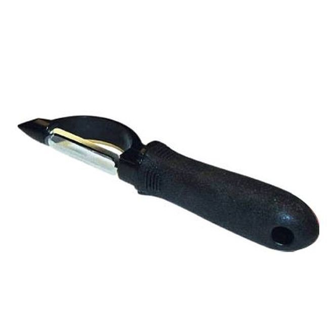 Winco Vp-303 Stainless Steel Straight Edge Vegetable Peeler With Soft Grip Handle, 7.63 X 1.44 X 1.13 In