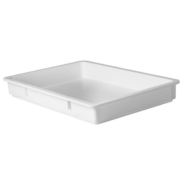 Winco Pl-3n Polypropylene White Pizza Dough Box, 18 X 25.625 X 3.25 In