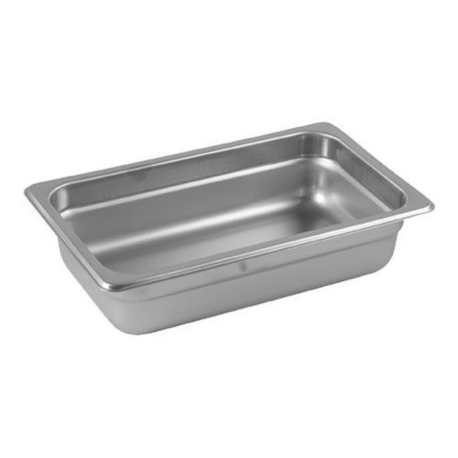 Winco Spjl-402 25 Gauge 18/8 Stainless Steel Fourth Size Anti-jam Steam Table Pan, 2.5 In Deep