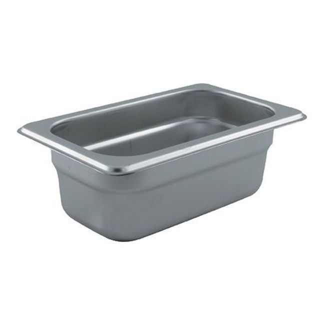 Winco Spjl-902 25 Gauge 18/8 Stainless Steel Ninth Size Anti-jam Steam Table Pan, 2.5 In Deep