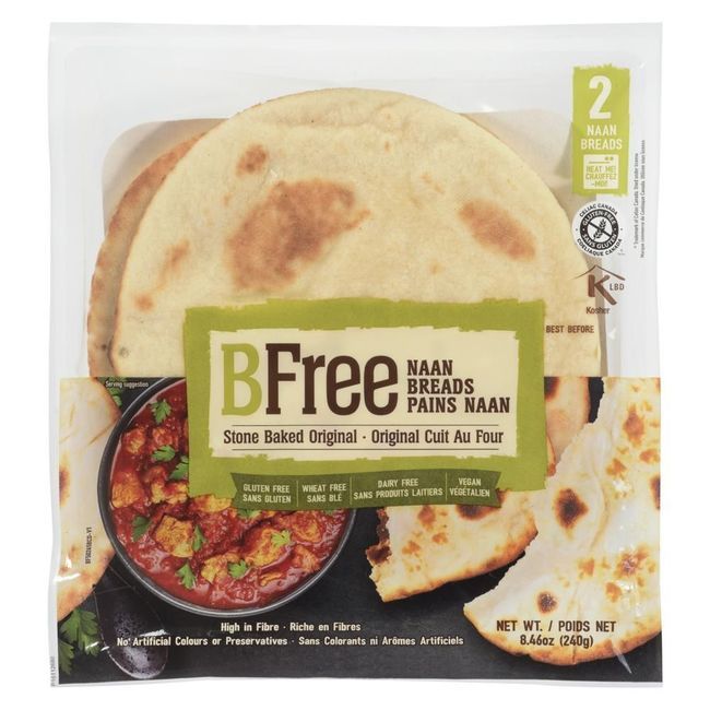 Bfree Stone Baked Original Naan Bread, 240 G -- 8 Per Case
