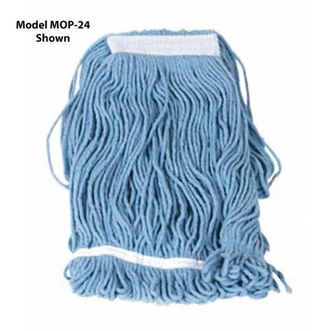 Winco Mop-32 Blue Looped End Mop Head, 32 Oz Capacity