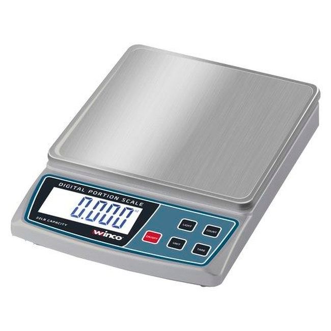 Winco Scal-d22 Digital Portion Scale, 22 Lb Capacity