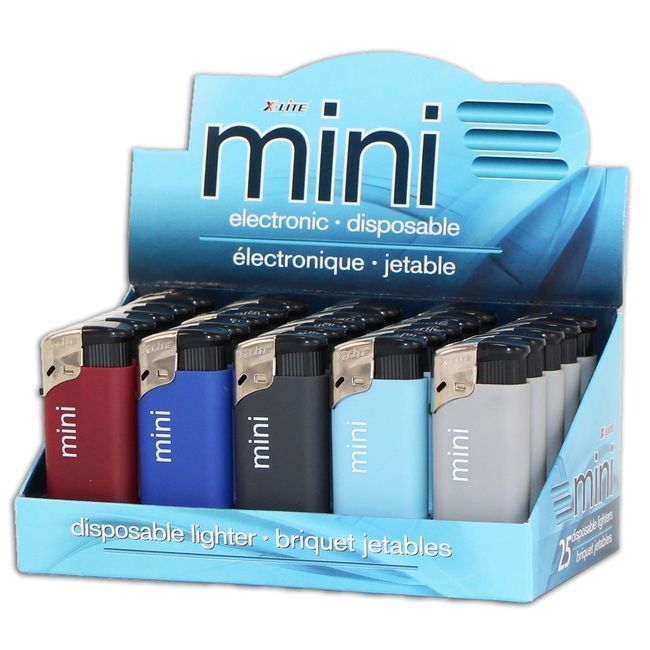 X-lite Mini Electronic Lighter -- 25 Per Case