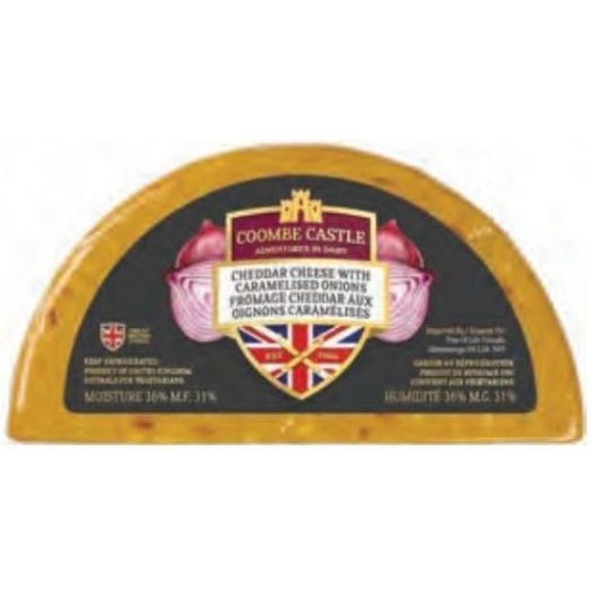 Coombe Castle Fromage Cheddar Aux Oignons Caramélisés, 1 Kg -- 6 Par Caisse