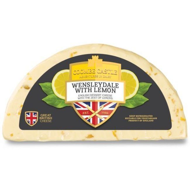 Coombe Castle Fromage Wensleydale Au Citron, 1 Kg -- 6 Par Caisse