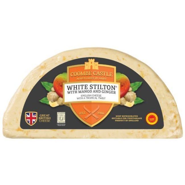 Coombe Castle Fromage Stilton Blanc À La Mangue Et Au Gingembre, 1,15 Kg -- 6 Par Caisse