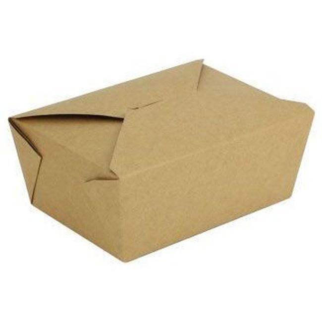 Somi Number 4 Kraft Take Out Box, 7.75 X 5.5 X 3.5 In -- 160 Per Case