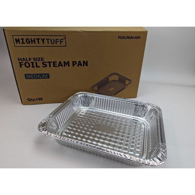 Somi Mighty Tuff Half Size Medium Foil Steam Pan, 365 G -- 100 Per Case