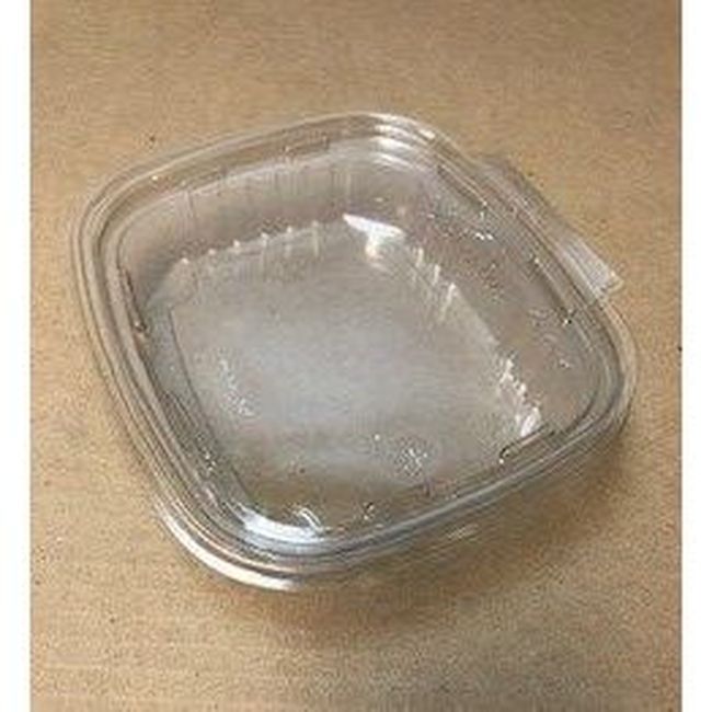 Somi Clear Plastic Safety Lock Hinged Container, 20 Oz Capacity -- 200 Per Case
