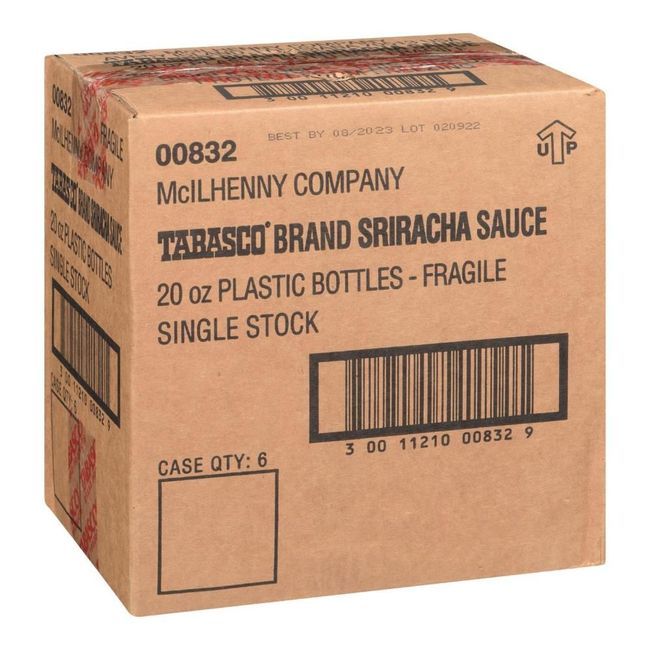 Tabasco Sriracha Sauce, 591 Ml -- 6 Per Case