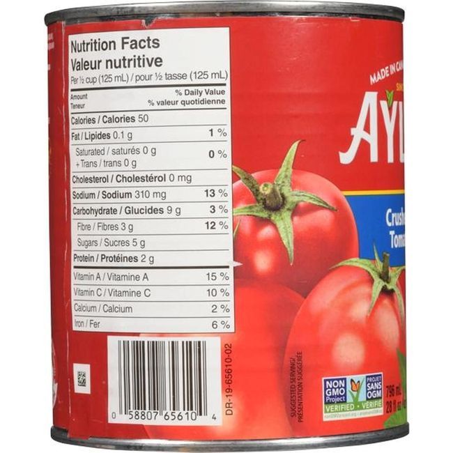 Aylmer Tomates Concassées, 796 Ml -- 24 Par Boîte