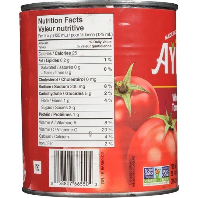 Aylmer Whole Tomatoes, 796 Ml -- 24 Per Case