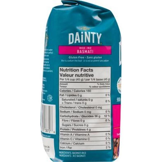 Dainty Riz Basmati, 900 G -- 10 Par Boîte