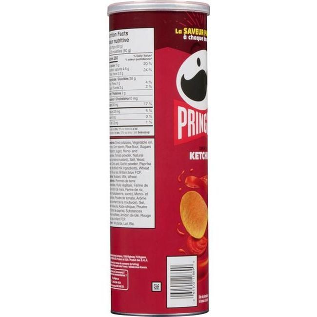 Pringles Chips De Pommes De Terre Au Cheddar, 156 G -- 14 Par Boîte