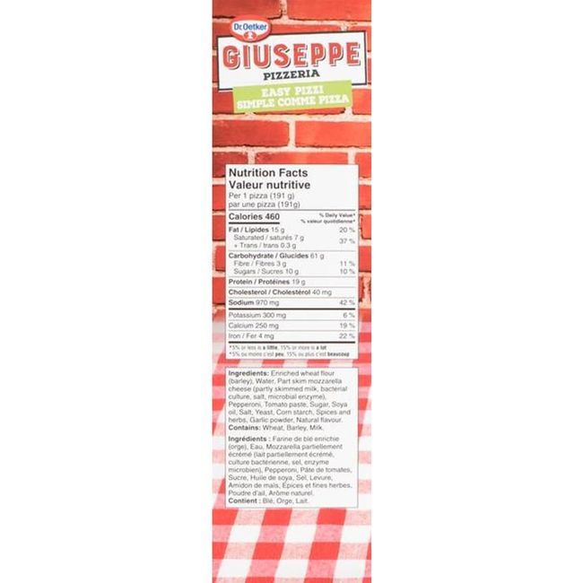 Giuseppe Pizza Pizzi Facile Au Pepperoni, 573 G -- 12 Par Caisse