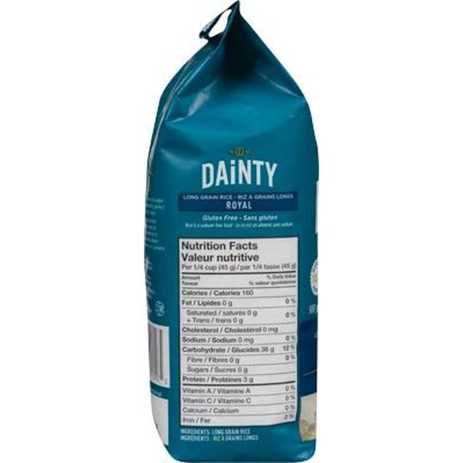 Dainty Riz Long Grain Royal, 900 G -- 10 Par Boîte