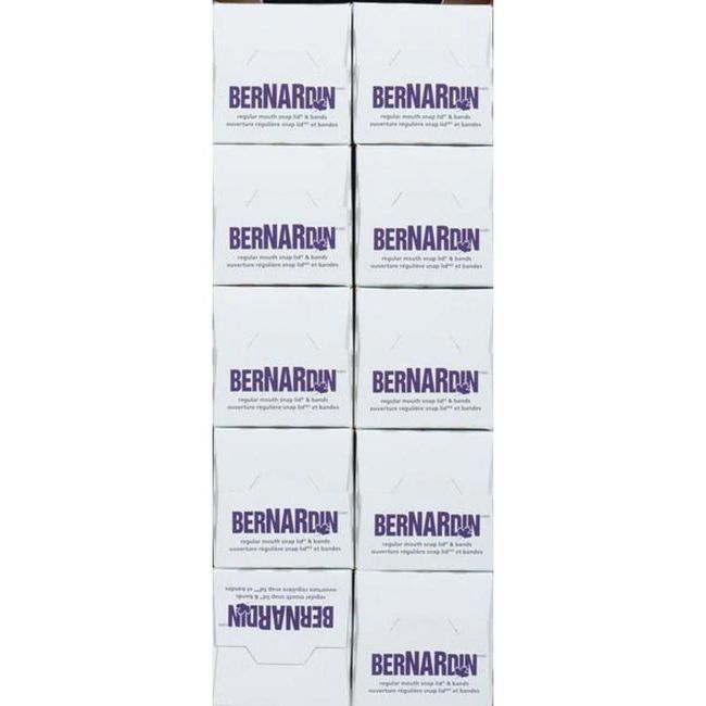 Bernardin Regular Mouth Lids And Bands, 12 Count -- 10 Per Case