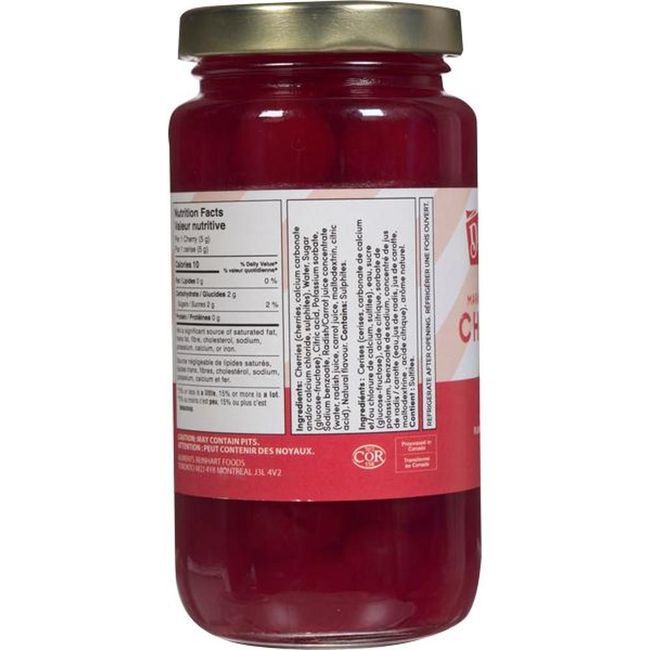 Dalton's Maraschino Style Cherries, 250 Ml -- 12 Per Case