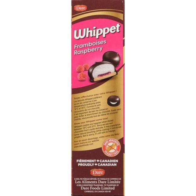 Whippet Raspberry Cookie, 285 G -- 12 Per Case