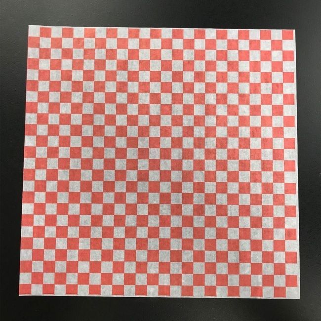 Sanfacon Red Graph Wax Paper, 12 X 12 In -- 1000 Per Case