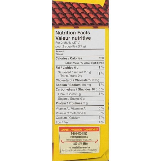 Old El Paso Coquilles À Tacos Stand N Stuff, 133 G -- 12 Par Boîte