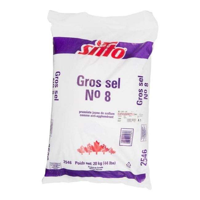 Sifto Gros Sel Numéro 8, 20 Kg