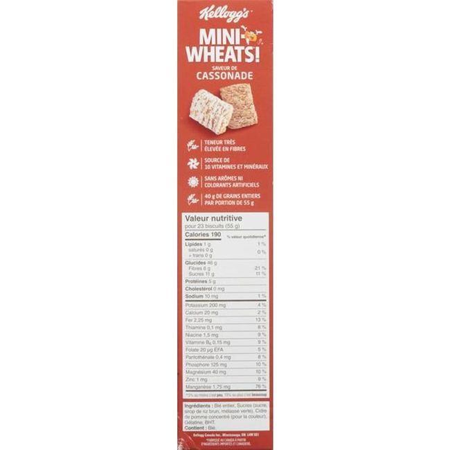 Mini-wheats Céréales À Saveur De Cassonade, 400 G -- 10 Par Boîte