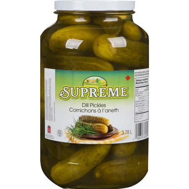 Supreme Cornichons À L'aneth Casher, 3,78 L -- 2 Par Caisse