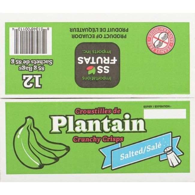 Ss Frutas Salted Plantain Chips, 85 G -- 12 Per Case