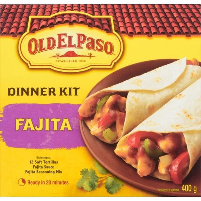 Old El Paso Kit Repas Fajitas, 400 G -- 12 Par Boîte
