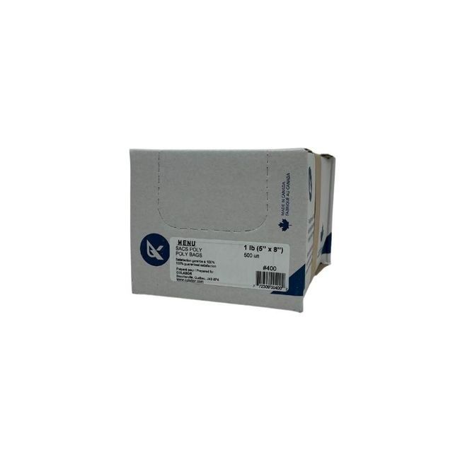 Menu 8 Lb Poly Bag, 7 X 3 X 16 In -- 500 Per Case