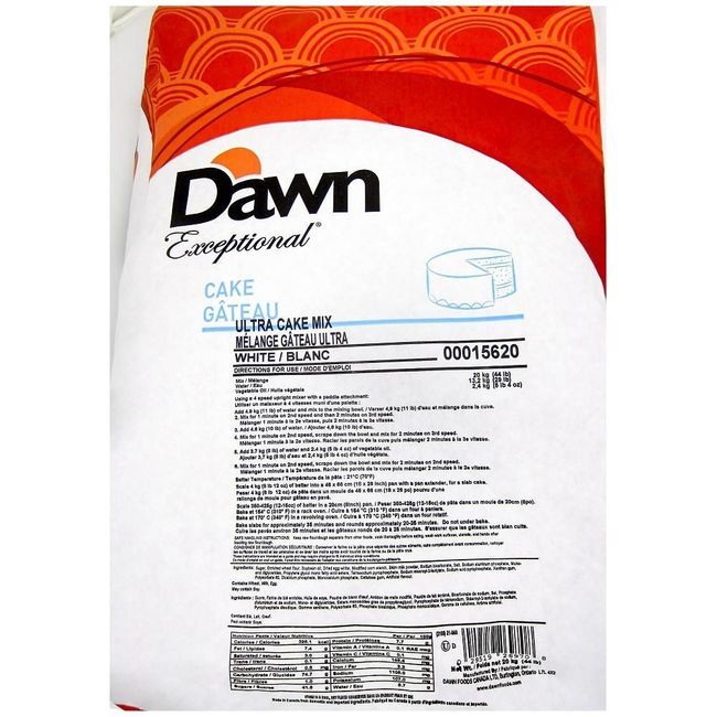 Dawn Foods Ultra White Cake Mix, 20 Kg