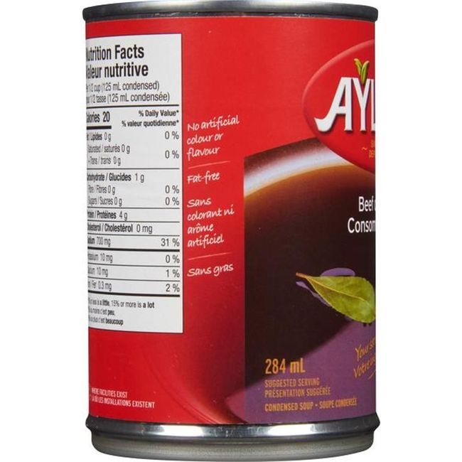 Aylmer Soup Beef Consomme, 284 Ml -- 24 Per Case