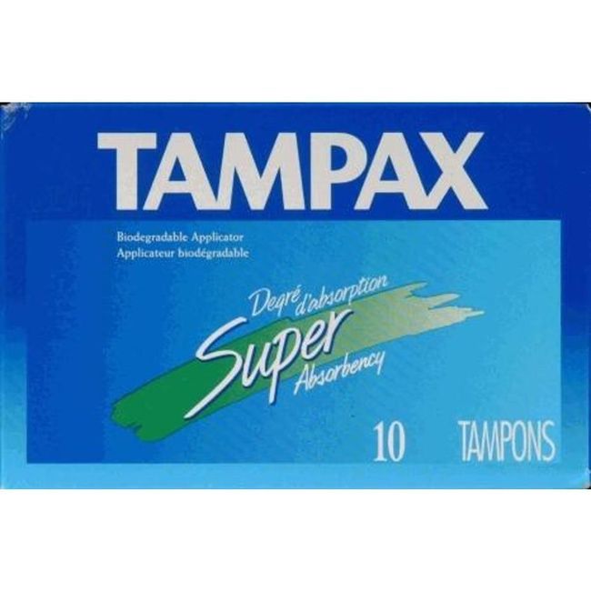 Tampax Super Tampon, 10 Count -- 48 Per Case