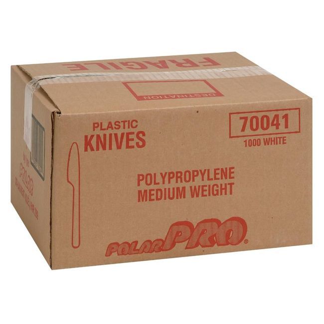 Polar Pak Polar Pro Couteau Blanc En Polypropylène, 6,17 X 0,74 X 0,74 Po -- 1 000 Par Boîte
