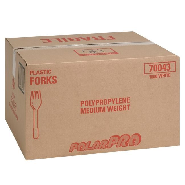 Polar Pak Polar Pro Fourchette Blanche En Polypropylène, 6 X 1,03 X 0,7 Po -- 1 000 Par Boîte