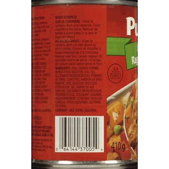 Puritan Ragoût Irlandais, 410 G -- 24 Par Caisse