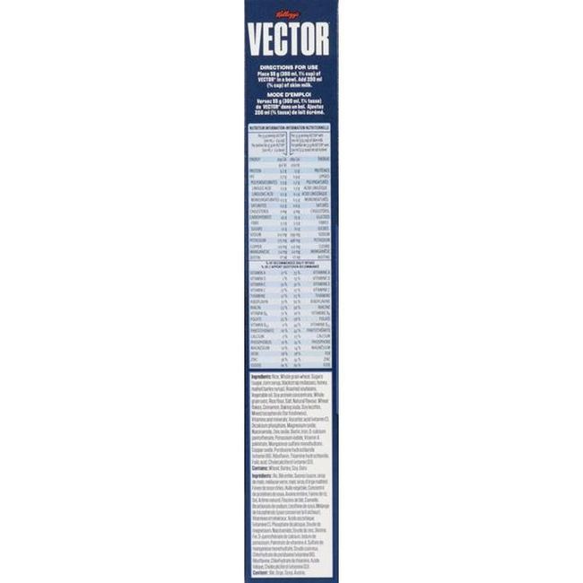 Vector Complément Alimentaire Riche En Protéines, Céréales, 269 G -- 14 Par Boîte
