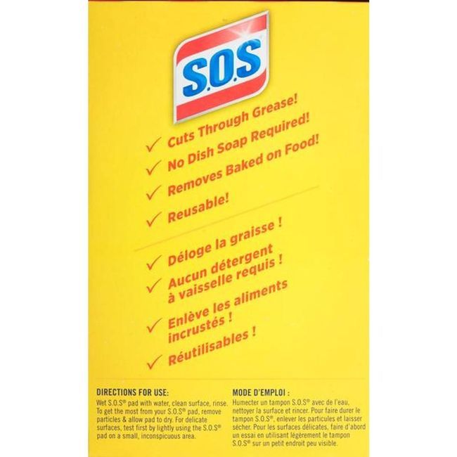 S.o.s Steel Wool Soap Pads, 50 Count -- 8 Per Case