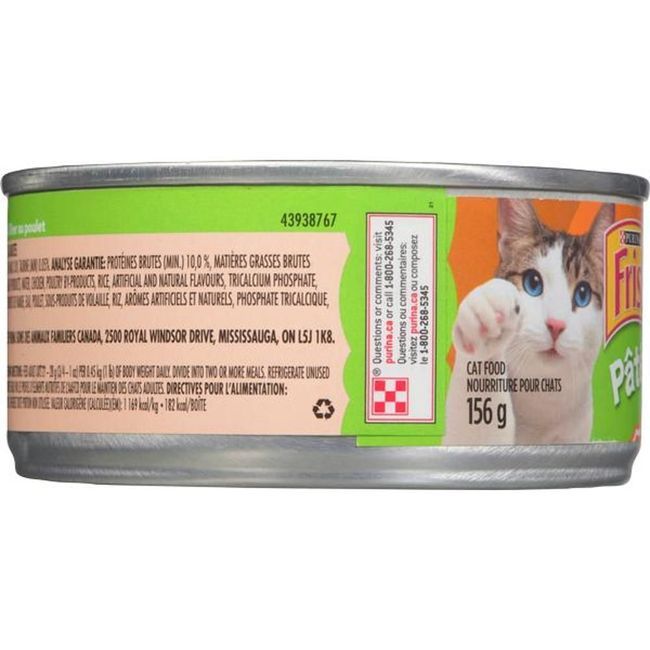 Friskies Chicken Dinner Pate Cat Food - Tin, 156 G -- 24 Per Case