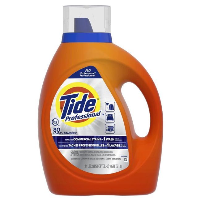 Tide Professional Détergent À Lessive Liquide Pour 80 Brassées, 105 Oz Liq. -- 4 Par Boîte