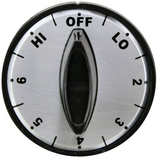 Bouton Chromé Off-lo-2-6-hi Pour Atlas, Référence 1800-2471