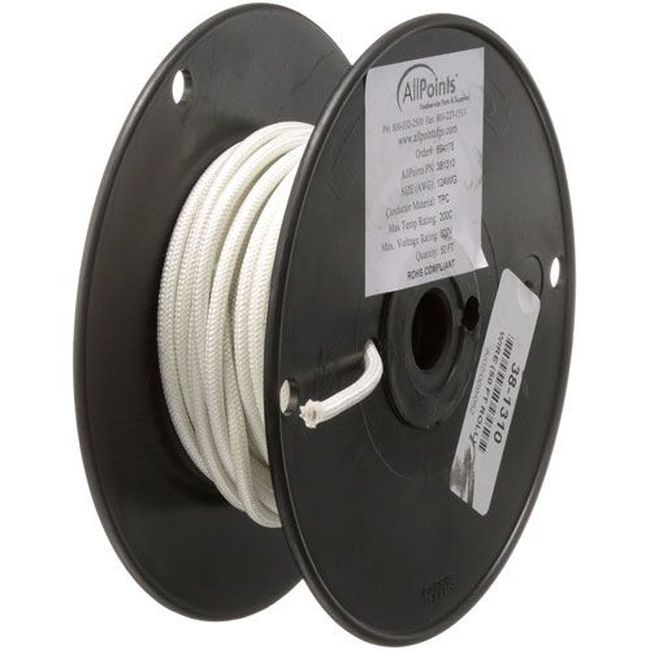 Allpoints All381310 Fil Blanc Haute Température De Calibre 12