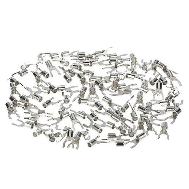Allpoints All851010 Cosse À Fourche Nickelée De Calibre 10-12, 100 Unités