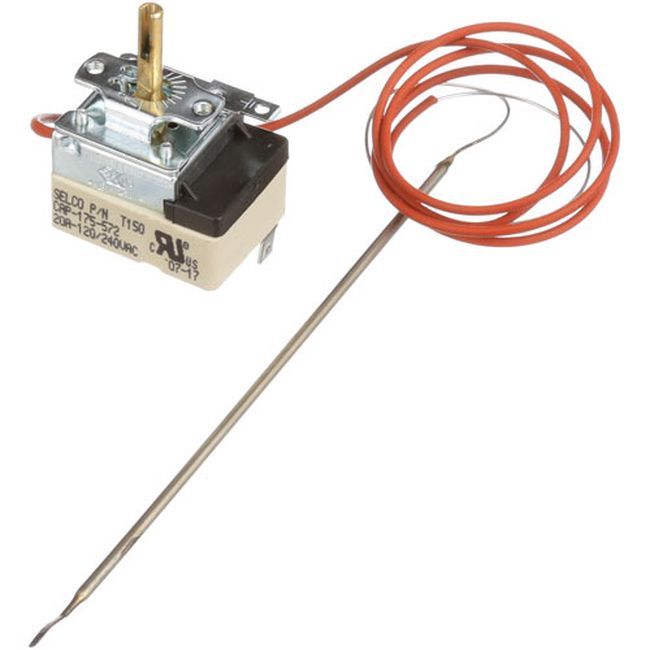 Cadco Cdotr006 Thermostat De Four Avec Plage De 175° À 500° Avec Capillaire De 36 Pouces